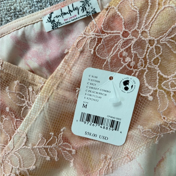 FREE PEOPLE Moonbeams Washed Robe / Sweet Combo Kimono Pajama Set size M - Picture 13 of 15